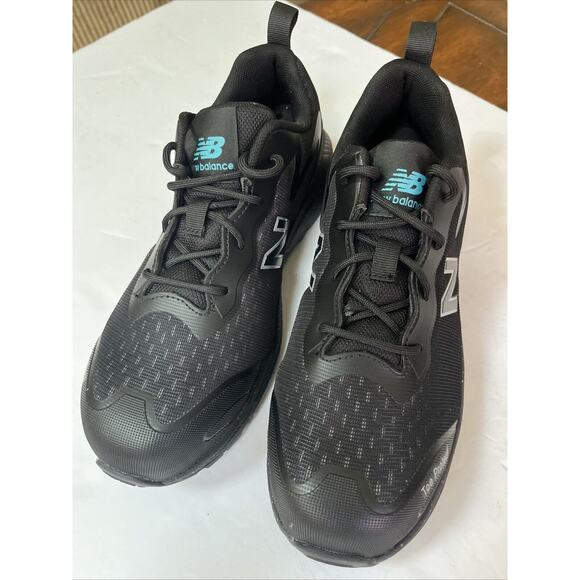 Women’s New Balance Composite Toe Logic Industrial Boot, Black/Aqua, 8.5 NEW - Picture 1 of 9